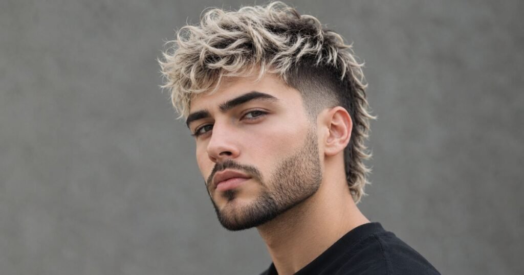 Bleached or Two-Tone Short Wolf Cut