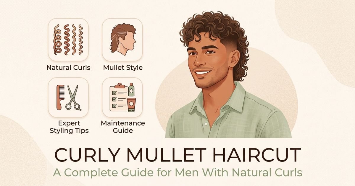 Curly Mullet Haircut