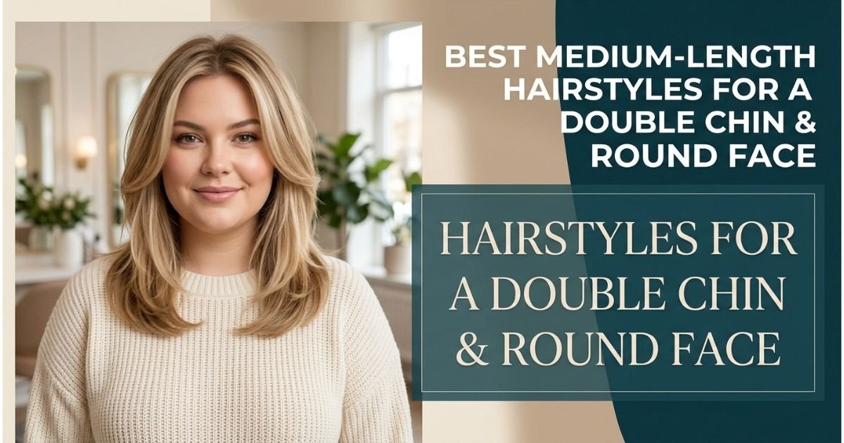 hairstyles for a double chin and round face