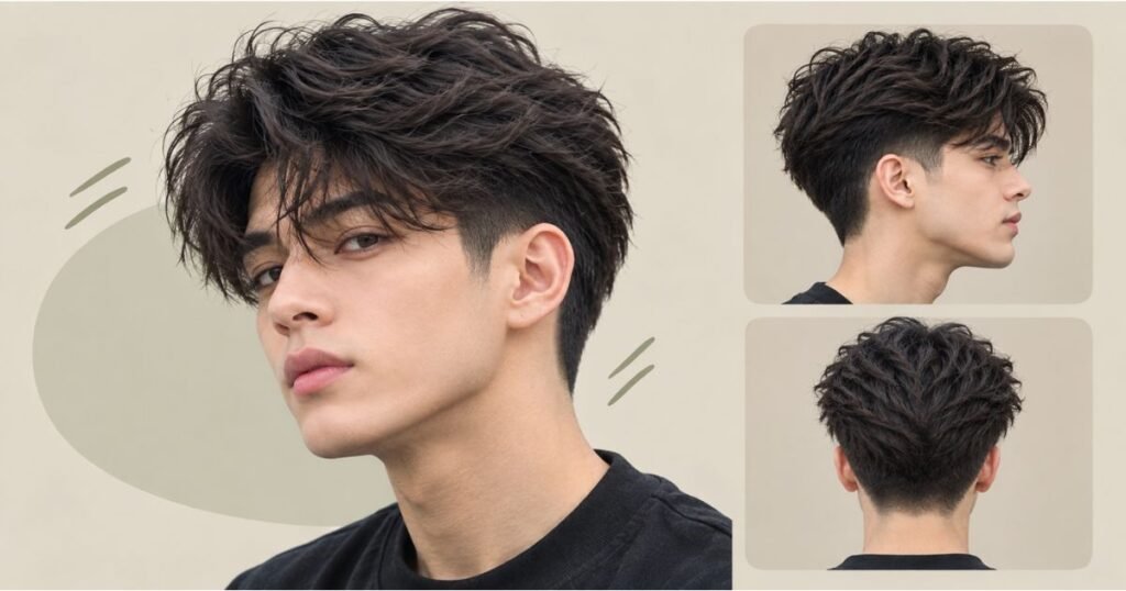 Mid Blowout Taper With a Textured Fringe