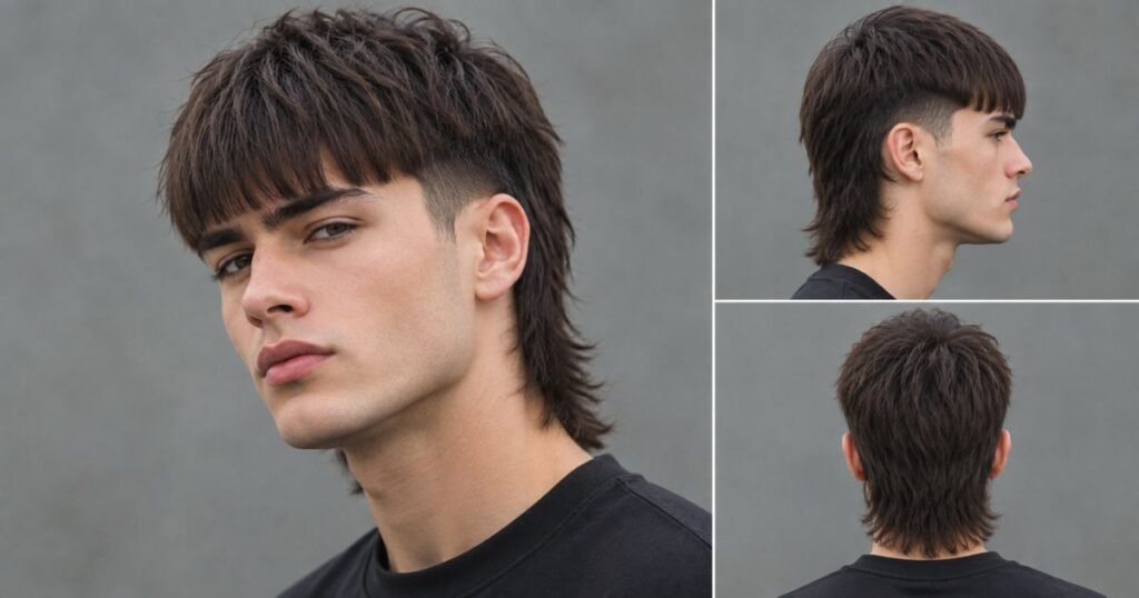 Mullet with Straight Bangs