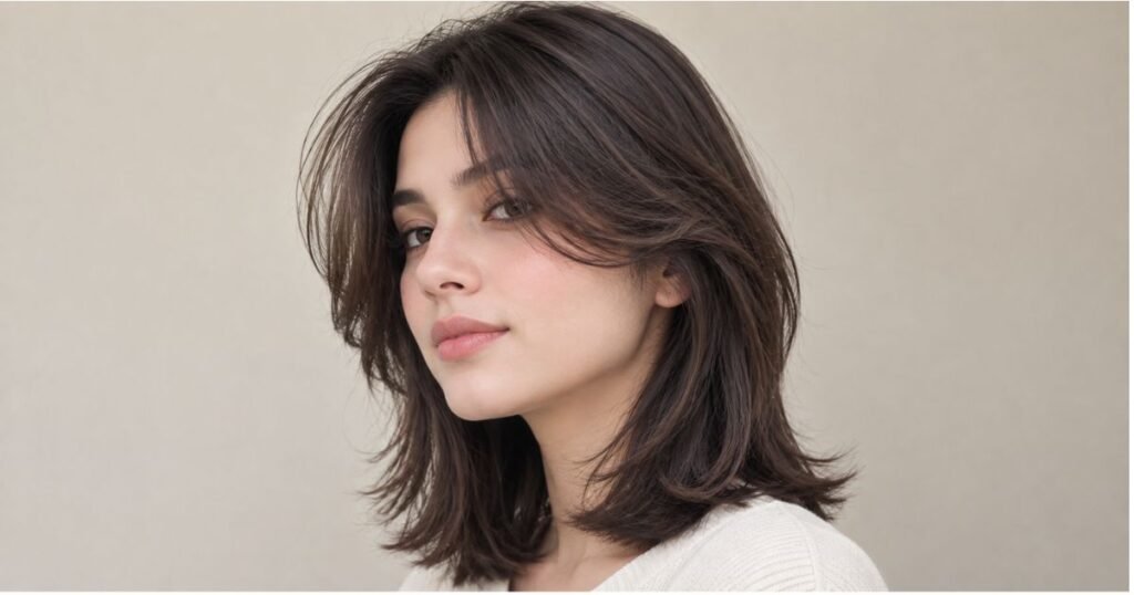 Shoulder Length Cut with Face Framing Layers