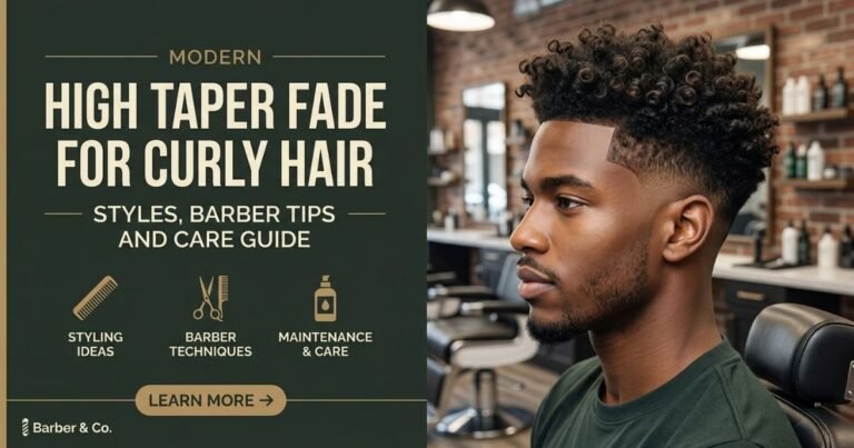 High Taper Fade for Curly Hair