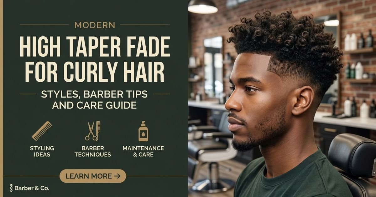 High Taper Fade for Curly Hair