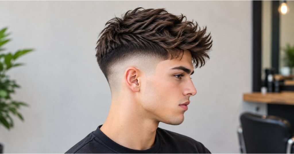 Mid Burst Fade Undercut