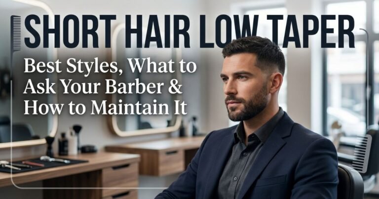 Short Hair Low Taper