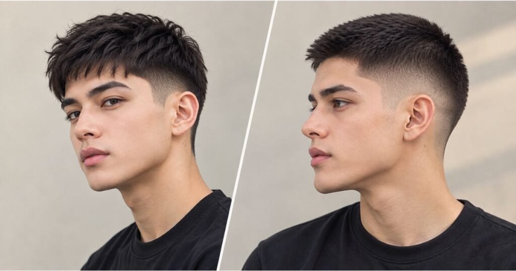 Taper with a Short Crop or Crew Cut